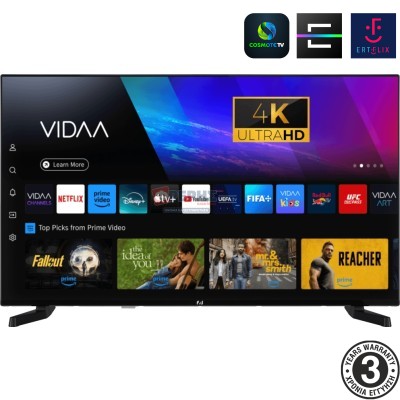 F&U FLV43501UH VIDAA SMART LED TV 43 ιντσών 